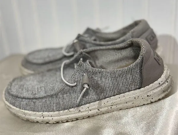Hey Dude Wendy Stretch Cloud Women’s 7 Gray Slip On Casual Shoes Lightweight - Image 2