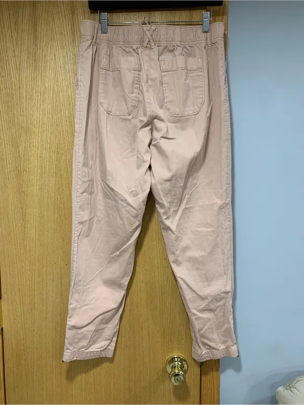 Sonoma Peach Drawstring Cotton Blend Pants - Size Medium - Image 2