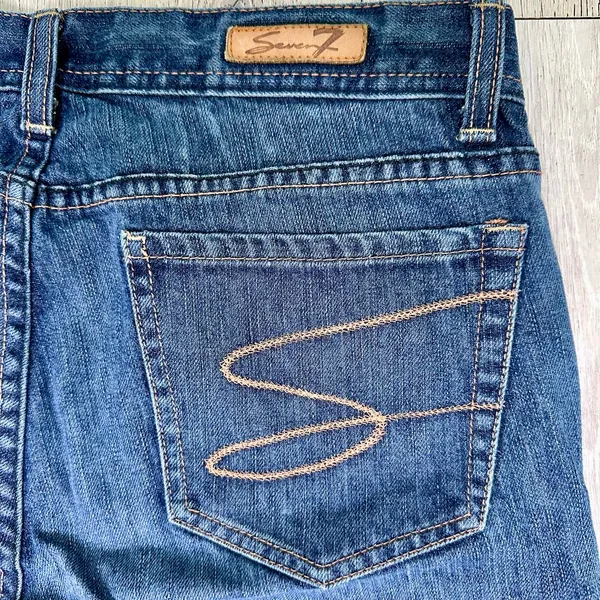 Seven7 women's bootcut jeans 100%‎ cotton size 32 - Image 3
