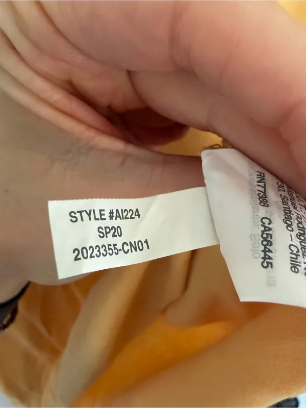 Madewell Mustard Yellow V-Neck Relaxed Cotton Blend Tank Top Large - Image 7