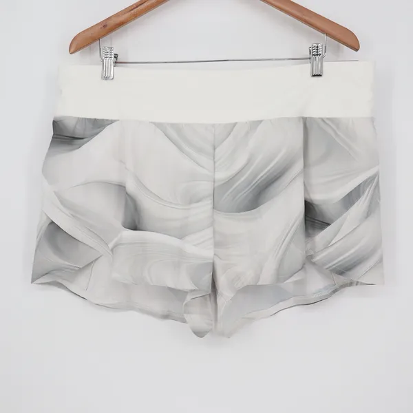 Calia Kick It Up Mid Rise Shorts Dune Print Grey XXL Running Training - Image 2