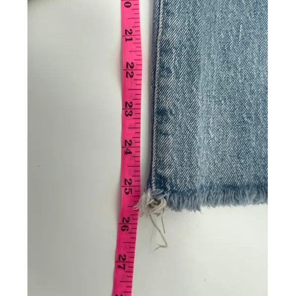 Madewell‎ The Perfect Vintage Jean Straight Size 25 Distressed Raw Hem Y2K 90s - Image 8