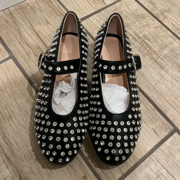 Flat Shoes Rhinestones Flats Studs Flats Strap Flats Espadrilles Loafers Mocasins - Image 4
