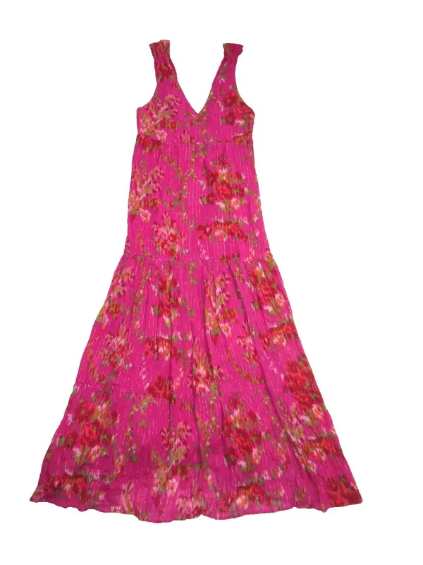 NWT Sezane Titania in Helena Fuchsia Pink Maxi Tank Dress 36 / US 4 - Image 8