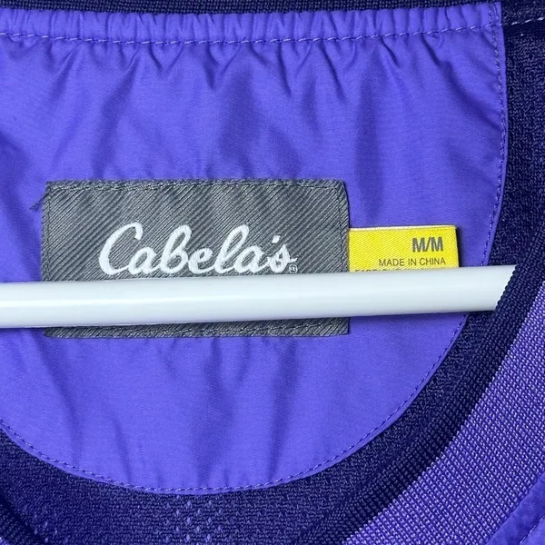 Cabelas Women's Medium‎ Purple Long Sleeve Nylon Windbreaker - Image 3