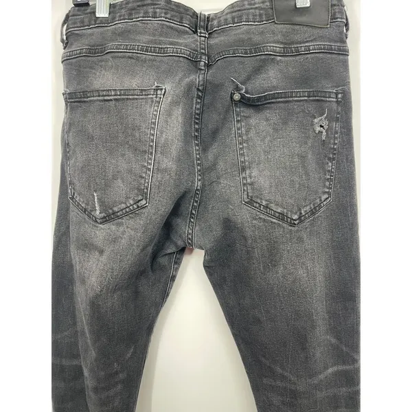 H&M Distressed Denim Jeans‎ - Edgy Chic Style size 34 - Image 5