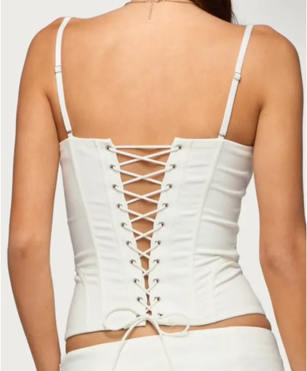Edikted White Corset Top - Image 2