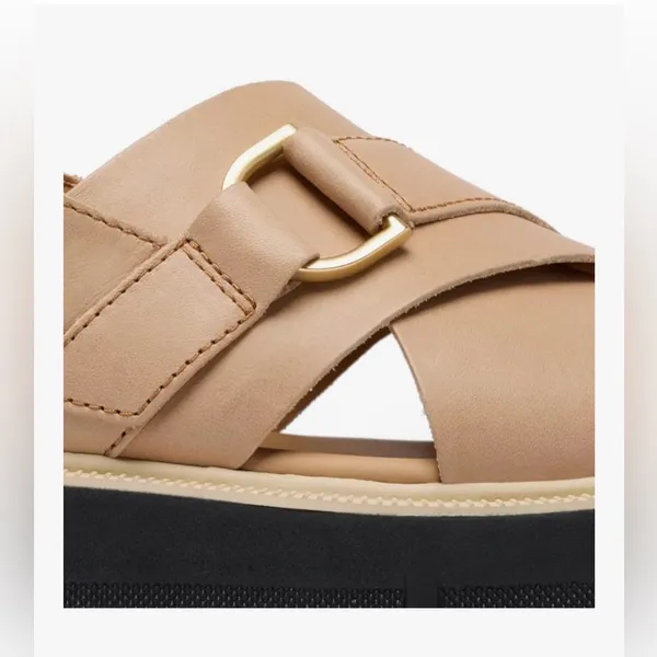 NEW Full Grain Leather Sorel Rein Cb Crisscross Sandal 9.5 $120 - Image 9