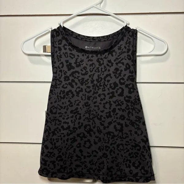 Athleta Shanti Leopard Crop Tank Top - Image 2