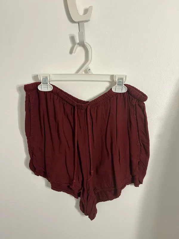 Brandy Melville Burgundy Shorts - Image 3