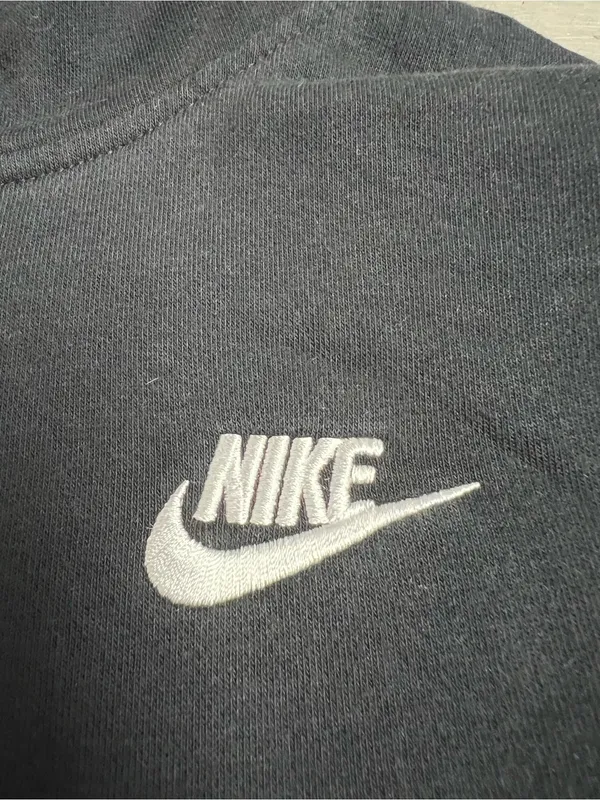 Nike Womens Logo Black Pullover Hoodie With Pockets - Size Medium - GUC - Image 5