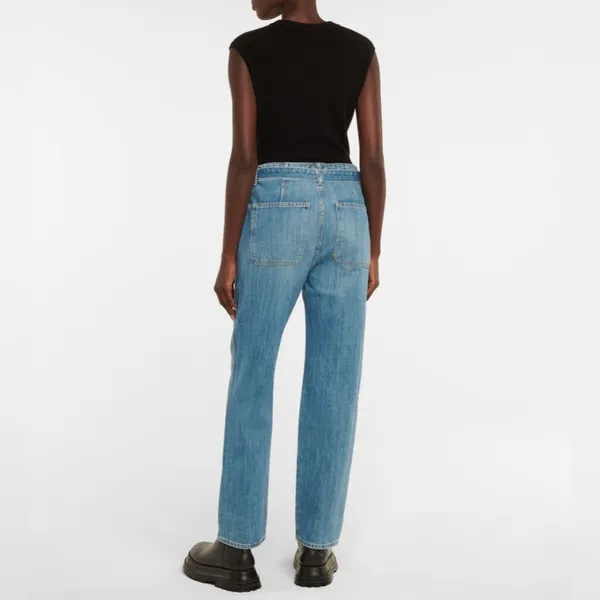 Veronica Beard Rinley High Rise Cropped Jeans Durango Wash 24 - Image 11