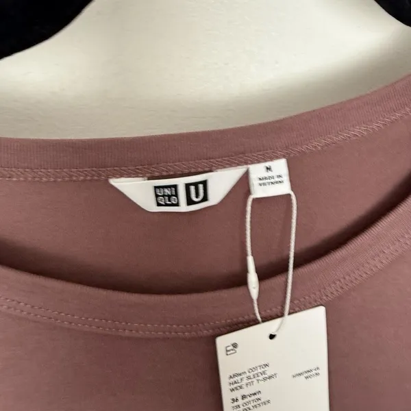 Uniqlo Women’s Medium Brown Cotton Wide Fit Shirt New Minimalist Capsule - Image 2