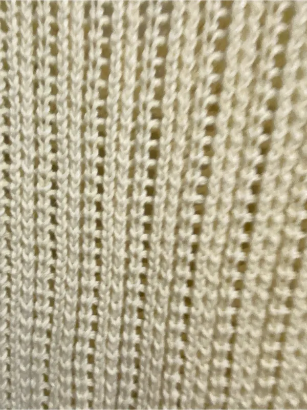 American Eagle Womens S Small 32” Ivory Beige Crochet Knit Sweater Vest Beach - Image 7