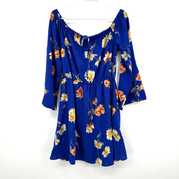 NWT‎ Altar'd State size medium blue floral dress - Image 2