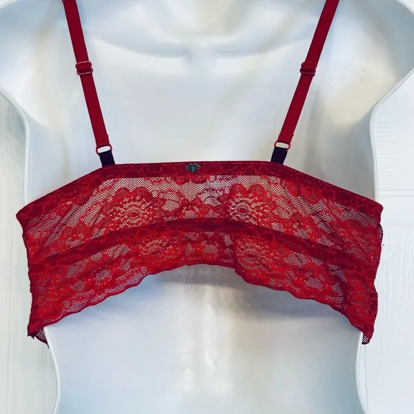 Victoria’s Secret Pink ‎ Bra Size Medium (A-C) Red - Image 2