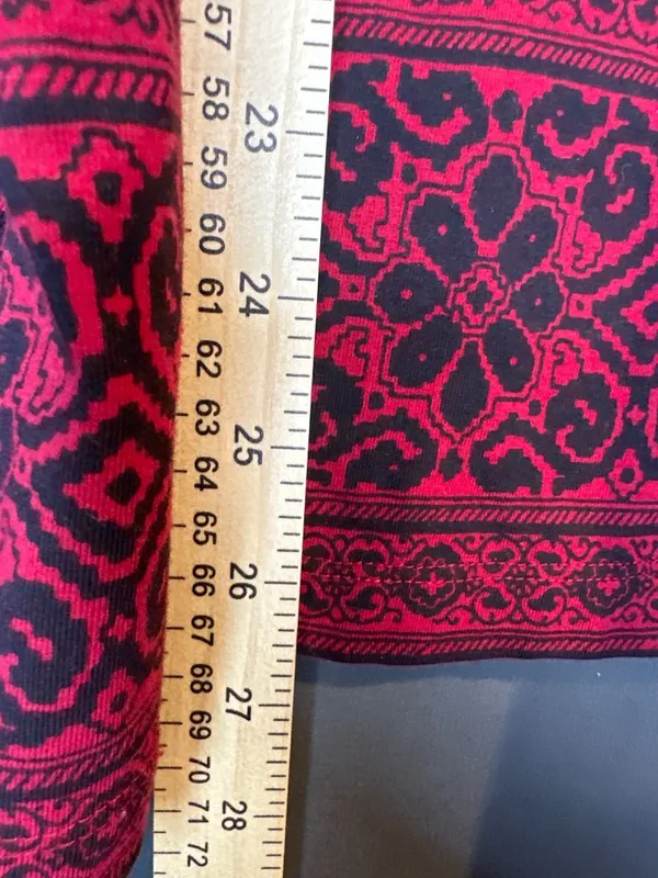 Women L Alfred Dunner 2pc Wool Cardigan Cotton Paisley Top Western Boho Set - Image 6