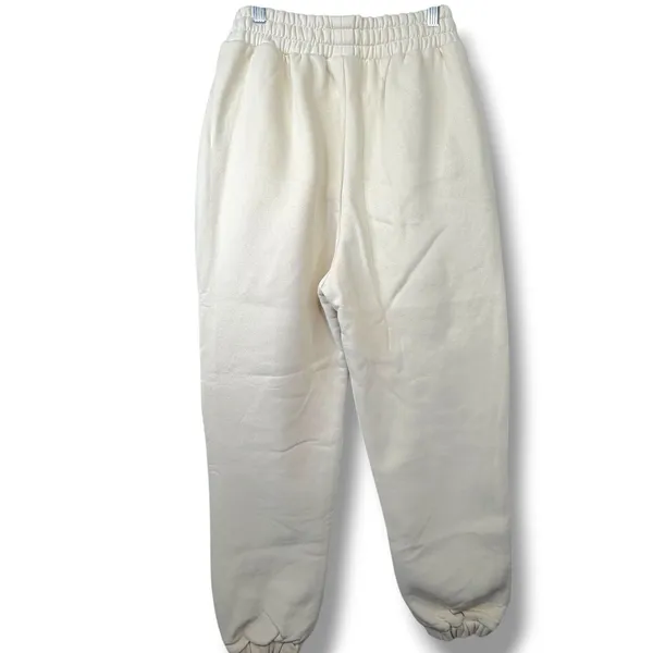 NEW Comfrt Bone Cotton Fleece Signature Sweatpants Straight Fit Joggers Small - Image 4