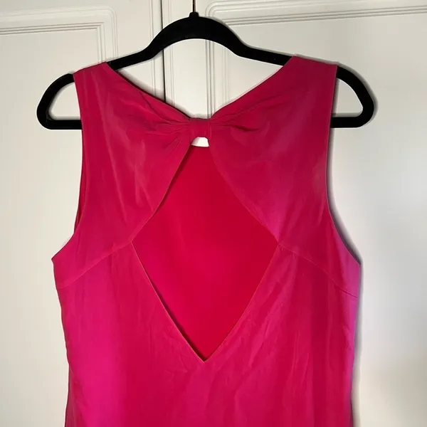 Alice + Olivia Silk Open Back Bow Dress - Image 6