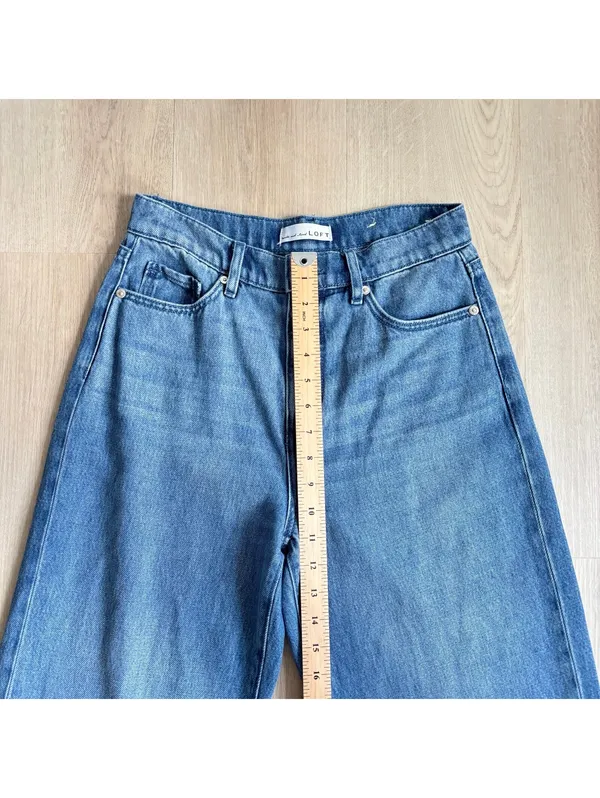 Loft EUC Women's Medium Wash The Palazzo Jeans Size 26/2 - Image 3