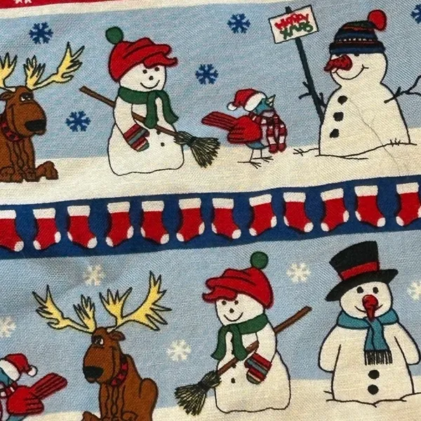 VTG 90s snowman reindeer vest L vest novelty ugly Christmas sweater party nerd - Image 3