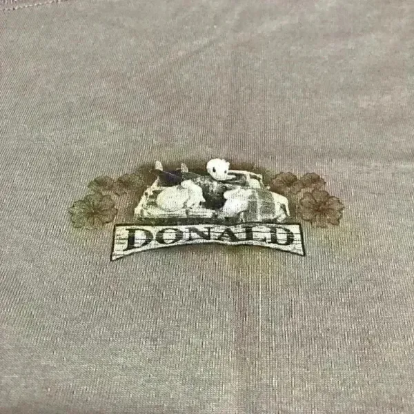 *New* Donald Duck Woodies to Waves ‎ Light Brown T-shirt Sz L - Image 2