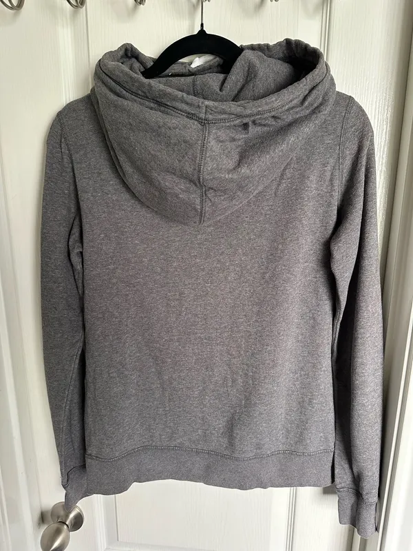 Grey Nike Cowl Neck Hoodie - Image 2