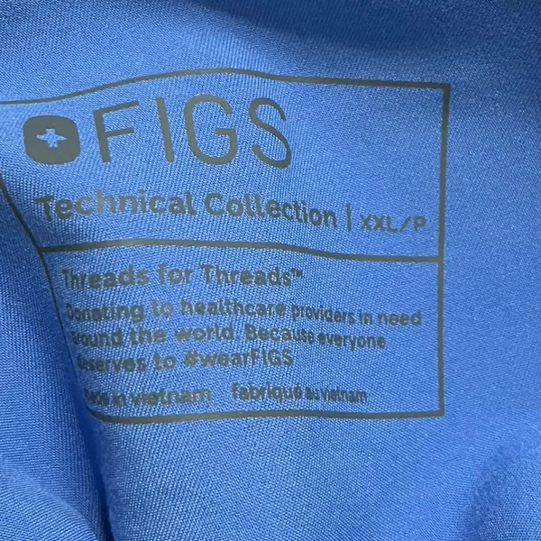 Figs • Medium Blue High Waisted Kade Scrub Pants - Image 5