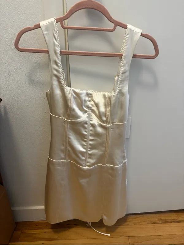 Runaway The Label - AMALDA MINI DRESS - IVORY - Image 8