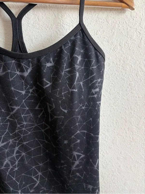 Lululemon Power Y Tank Luon Star Crushed Coal Black Size 6 - Image 3