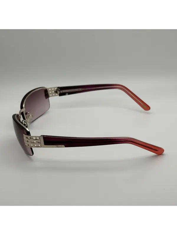 Fossil Women's Rimless Sunglasses with Purple Gradient Lenses and Ombre Arms - Image 5