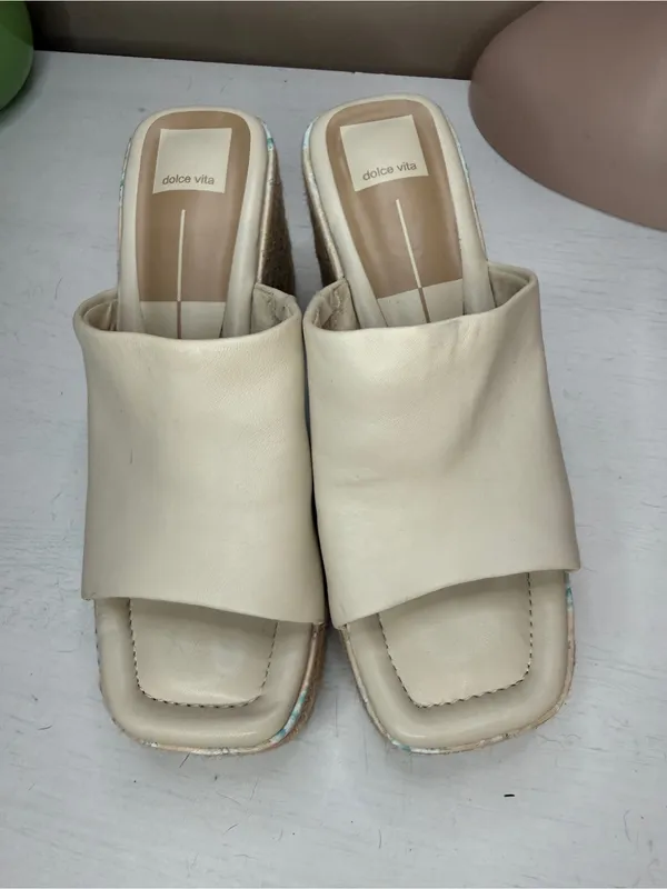 Dolce Vita Women's Elaria Sz 8 Platform Espadrille Wedge Slip On Sandal Resort - Image 5