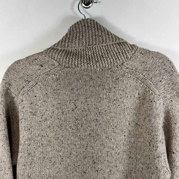Aritzia Wilfred Free Button Up‎ Grandpa Cardigan Wool Blend Tan Women's Sz 2XS - Image 10