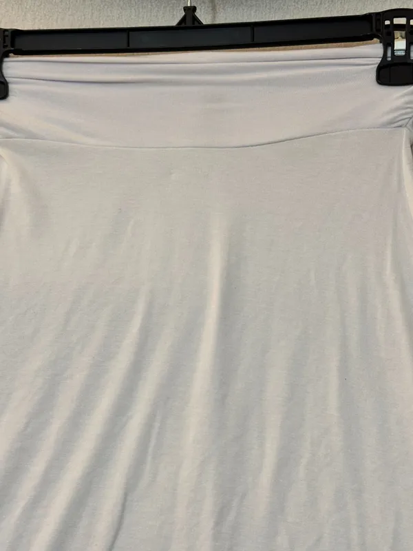 Johnny S White Modal Blend Maxi Skirt Size S - Image 6