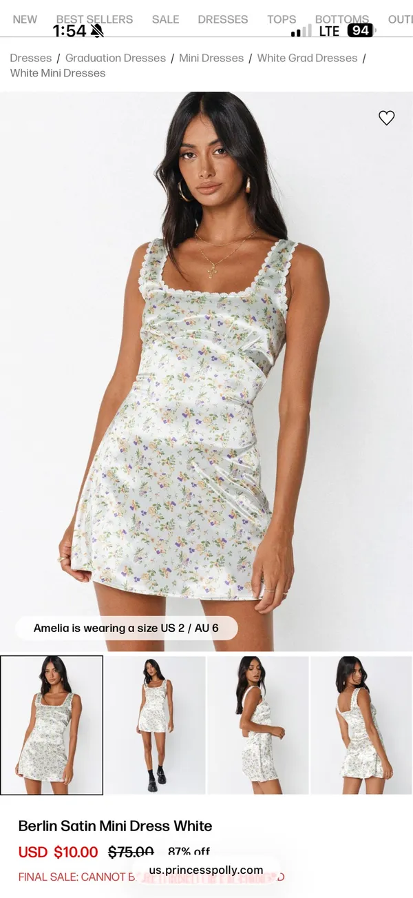 Princess Polly Dress Floral Mini - Image 4