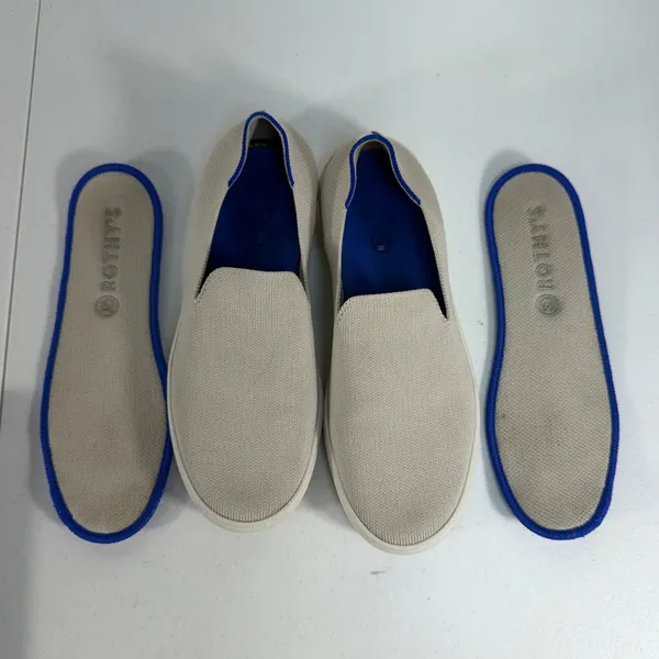 Rothy's 7.5 Sneakers The‎ Original Slip-On Sustainable Knit Washable Sand Beige - Image 9
