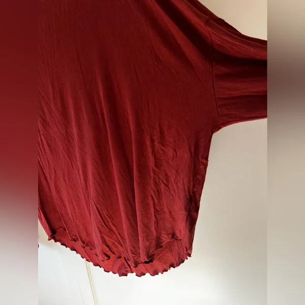 Free People Women’s Shimmy Shake Cowboy Deep V‎ Back Top Size Medium - Image 9