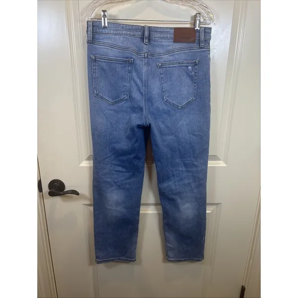 Hidden Jeans Straight Leg Women Size 31 Light Blue Distressed High Rise Cotton - Image 5