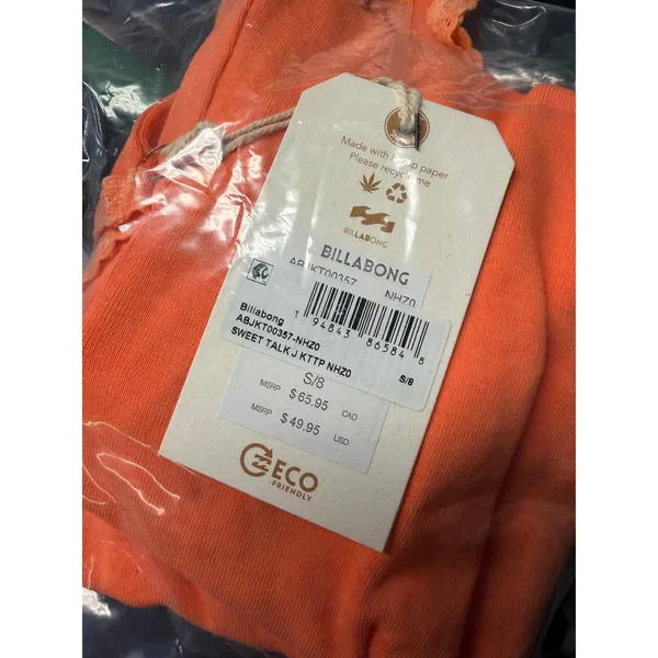 Billabong X‎ Wrangler Women's Orange Surf Out West Tank Top, Size S/8, NWT - Image 5