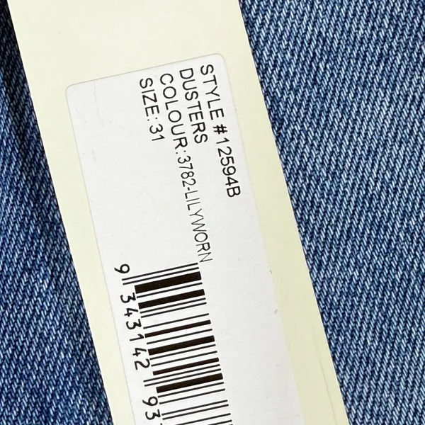 Rollas Dusters High Rise Distressed Jeans Lilyworn Blue Denim 12594B Size 31 NEW - Image 4