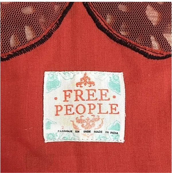Free People Burnt Orange Butterfly Dress - Image 6
