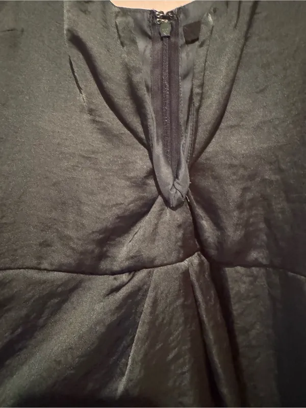 Gina Tricot Forest Green Satin Maxi Dress - Size 38 (EUC) - Image 3