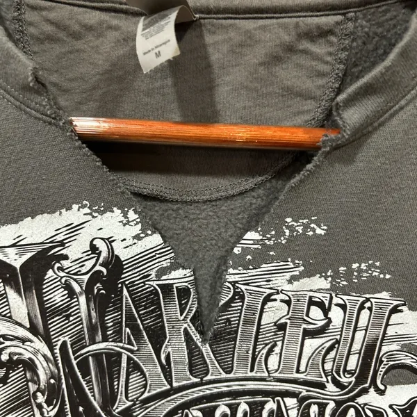 Harley-Davidson Gray Graphic Sweatshirt - Image 3
