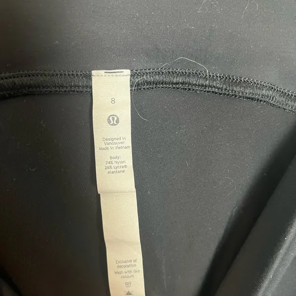 LULULEMON- Instill High-Rise Tight 25" Black Athletic Leggings Workout Running - Image 6