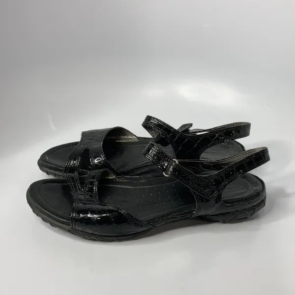 Ecco black‎ sandals size 39 - Image 4