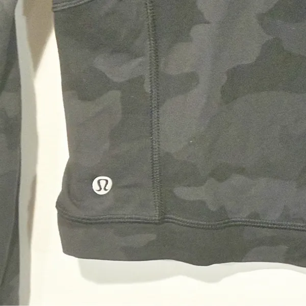 Lululemon Its Rulu Run Cropped Half-Zip Heritage 365 Camo Deep Coal Multi Size 4 - Image 7