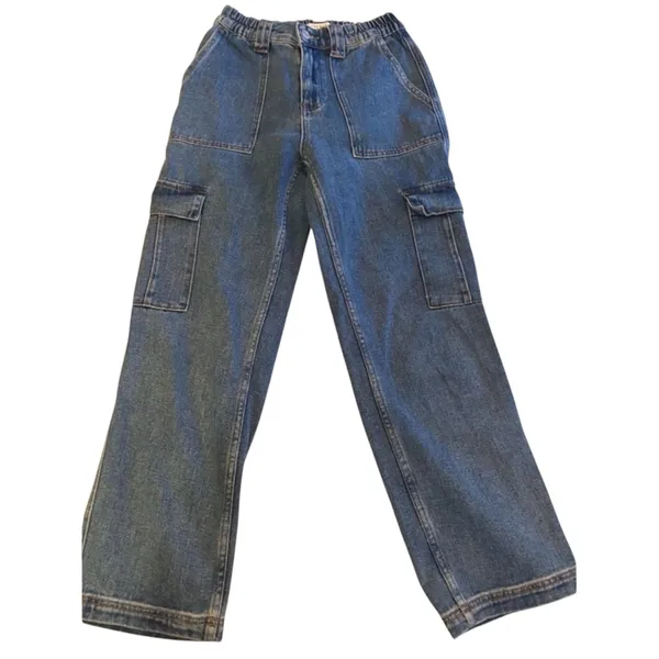 PacSun Denim Cargo Style Jeans Size Small - Image 2