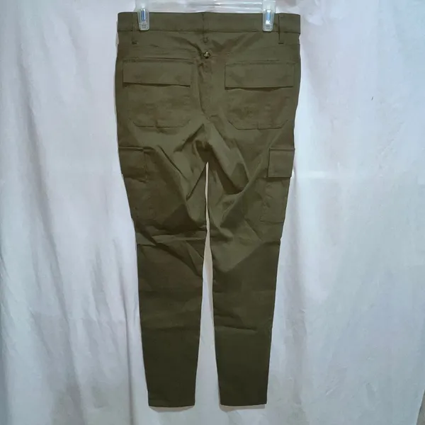prAna Olive Green Outdoor Hiking Pants Womens 6 Scotchgard Nylon Stretch New - Image 2