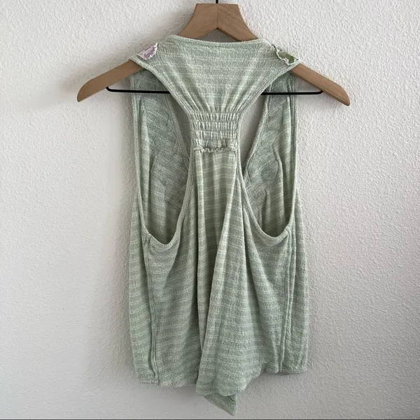 Free People Frida Embroidered Faux-Wrap Tank Small - Image 6