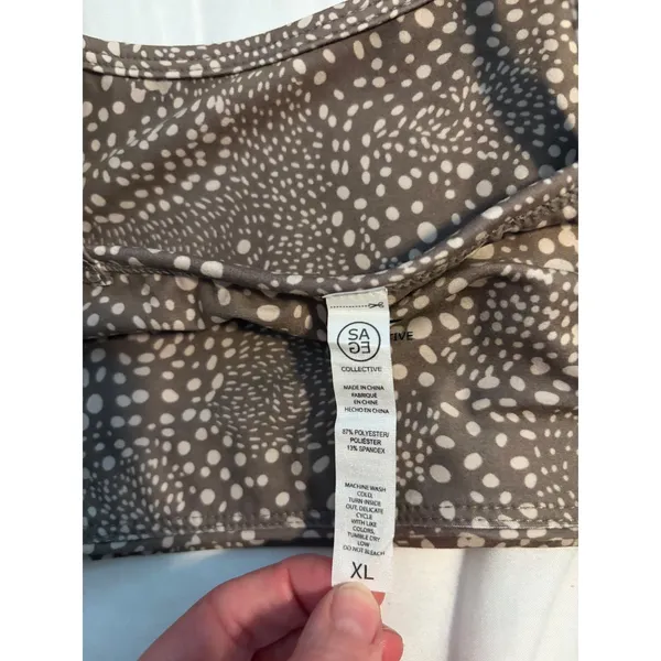 Sage Collective Sports Bra Wind Chime Confetti NWT XL Athleisure Yoga 1WXT13S - Image 4